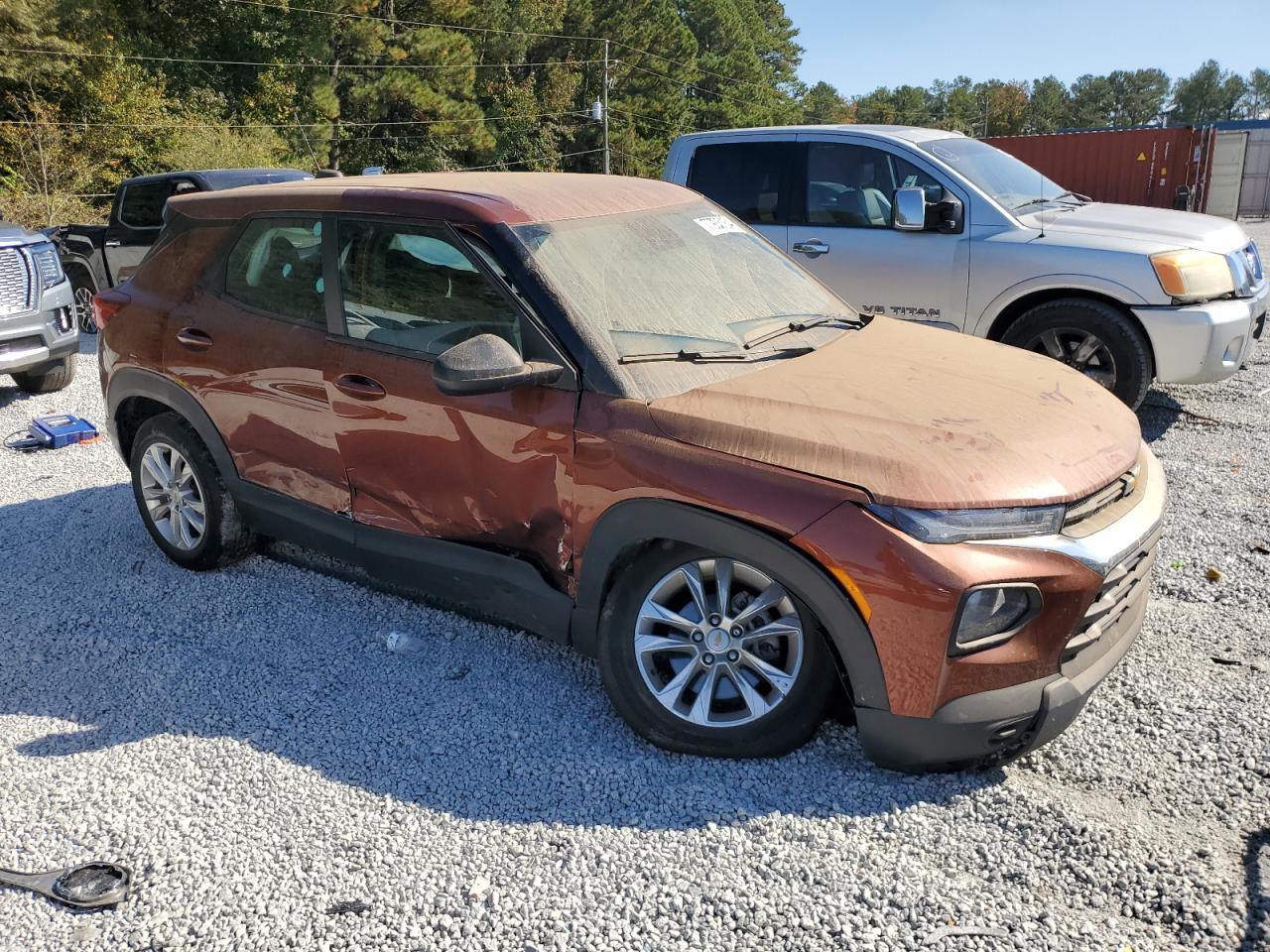 2021 Chevrolet TrailBlazer VIN KL79MMS29MB149595 Copart auction photo, side / undercarriage damage thumbnail 4