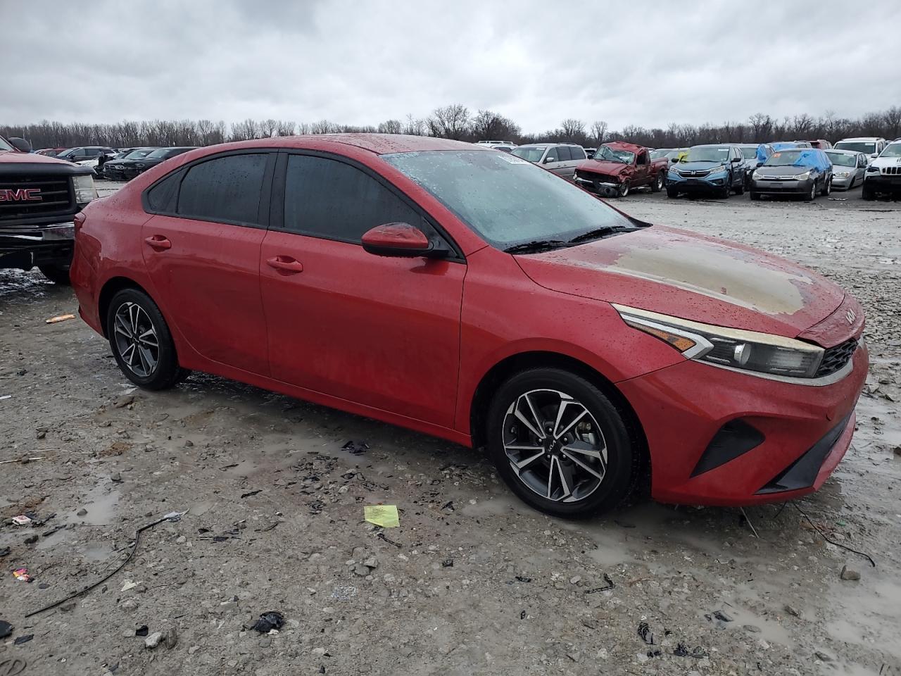 2022 KIA Forte VIN 3KPF24AD5NE486977 Copart auction photo, burn / side damage thumbnail 4