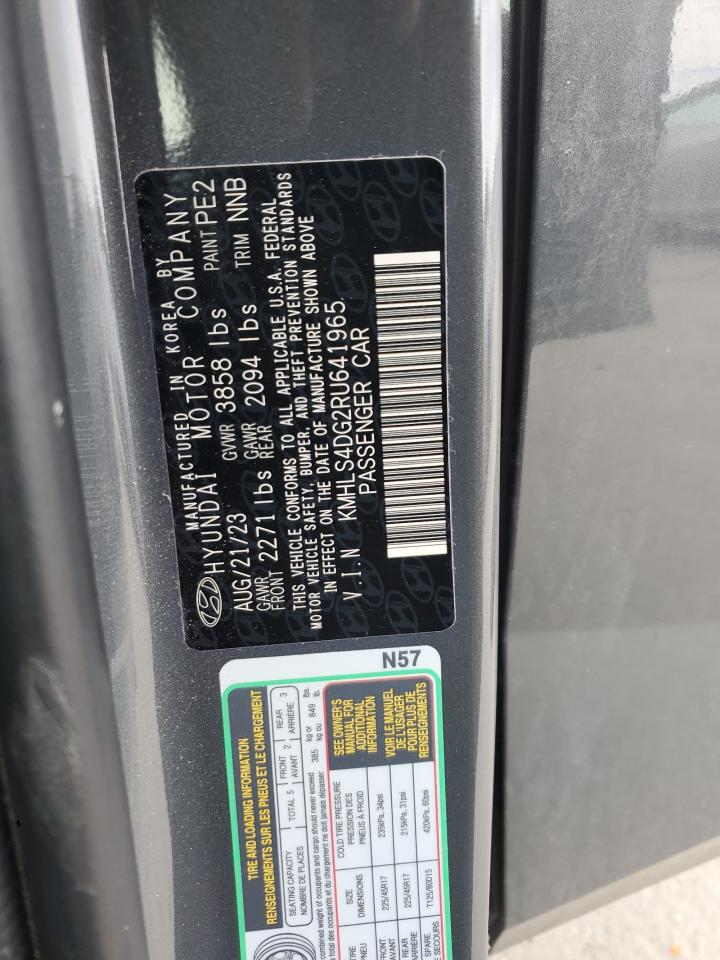 2024 Hyundai Elantra VIN KMHLS4DG2RU641965 Copart auction photo, rear end / front end damage thumbnail 12