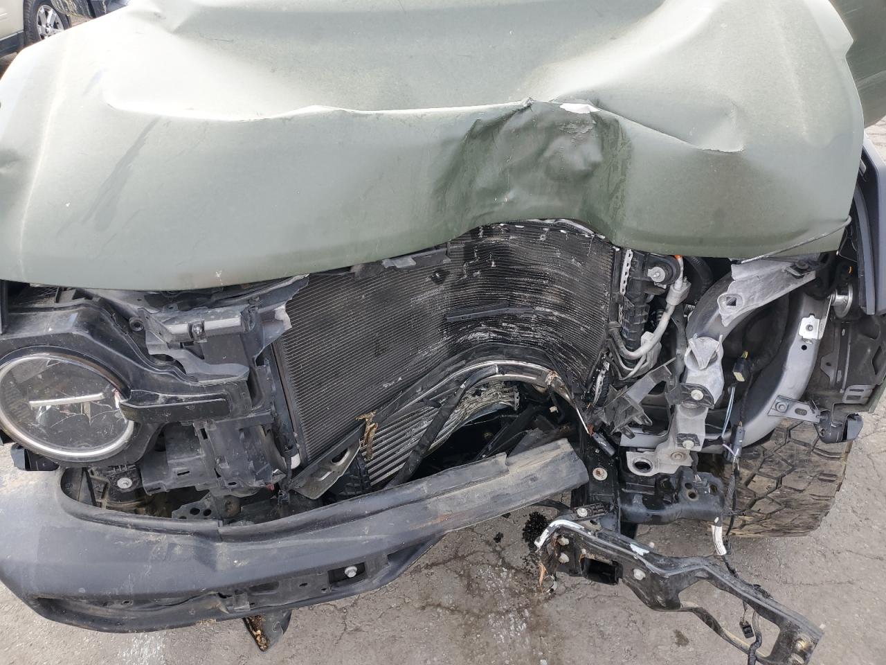 2021 Ford Bronco VIN 1FMDE5AH7MLA79865 Copart auction photo, front end / side damage thumbnail 12