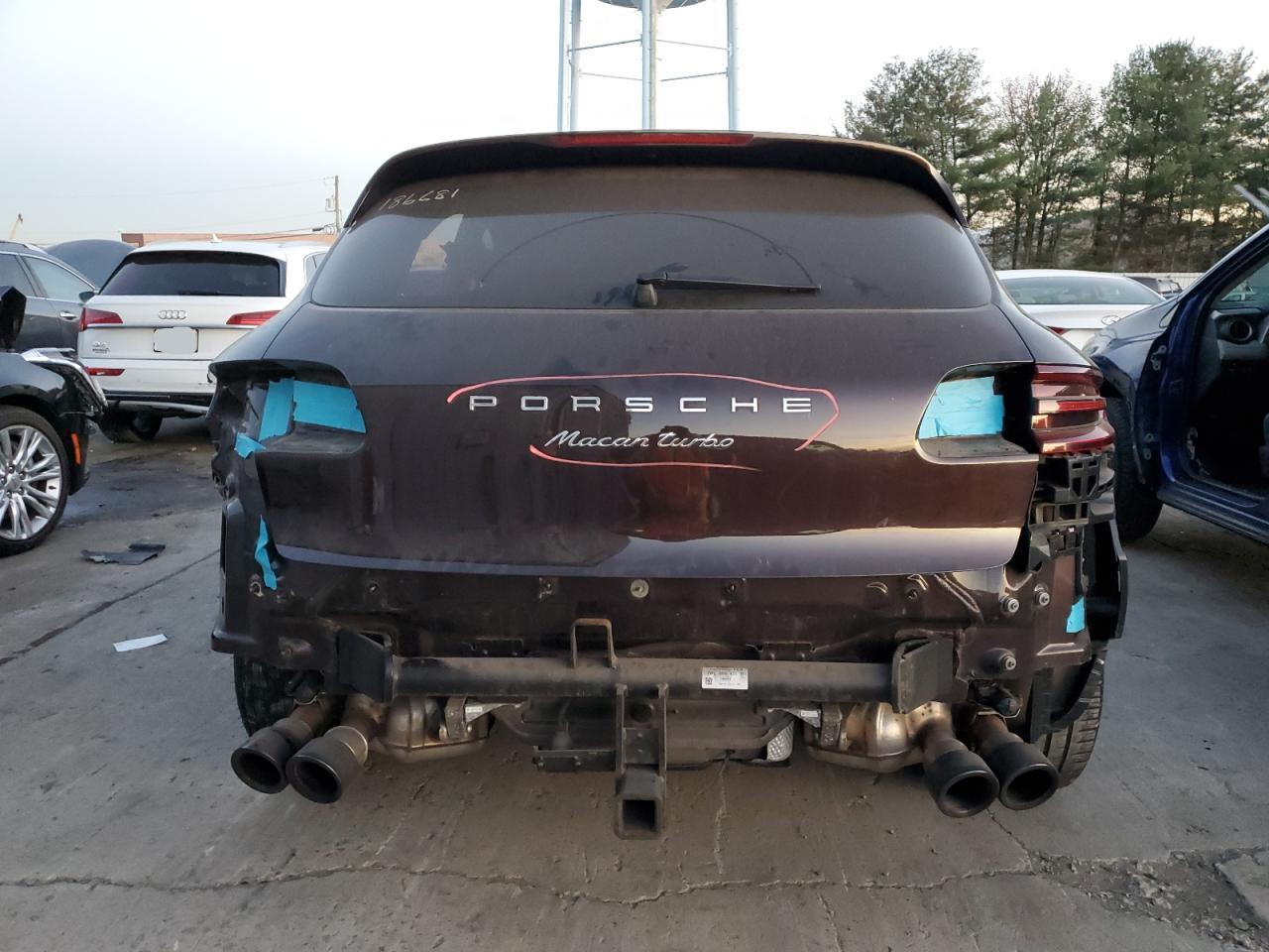 2016 Porsche Macan VIN WP1AF2A59GLB93233 Copart auction photo, side / rear end damage thumbnail 6