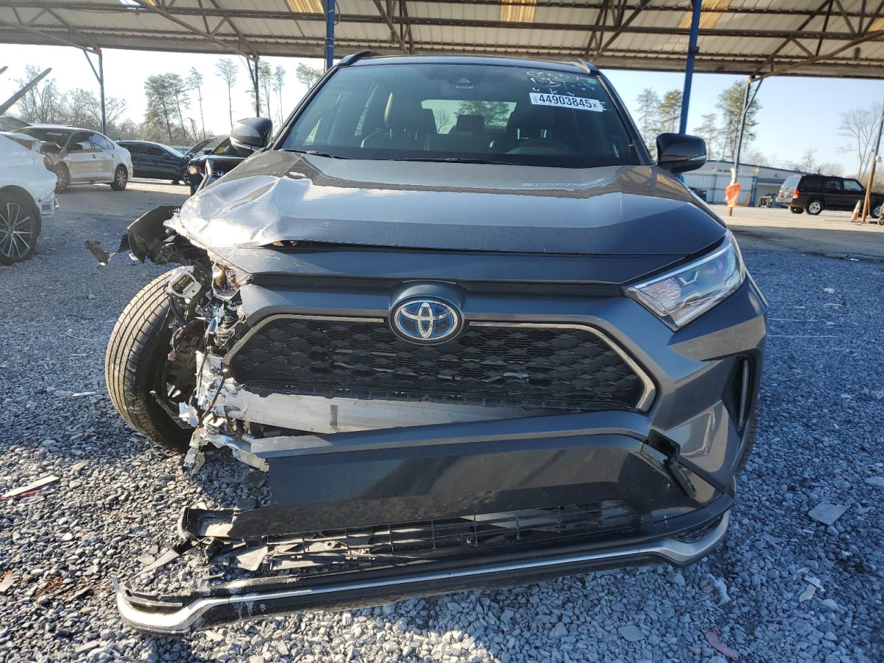 2021 Toyota RAV 4 VIN JTMEB3FV7MD055158 Copart auction photo, front end / side damage thumbnail 5