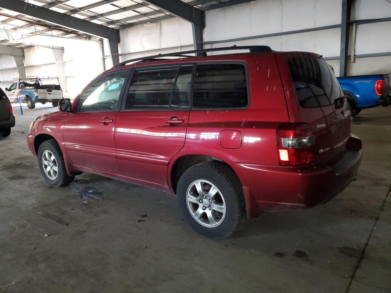 2006 Toyota Highlander VIN JTEEP21A760186631 Copart auction photo, rear end / side damage thumbnail 2