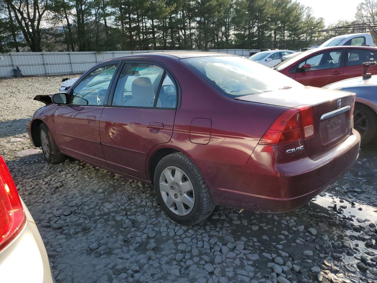 2002 Honda Civic VIN 2HGES26792H594023 Copart auction photo, front end damage thumbnail 2