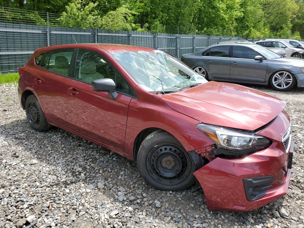 2018 Subaru Impreza VIN 4S3GTAA62J3708829 Copart auction photo, front end damage thumbnail 4