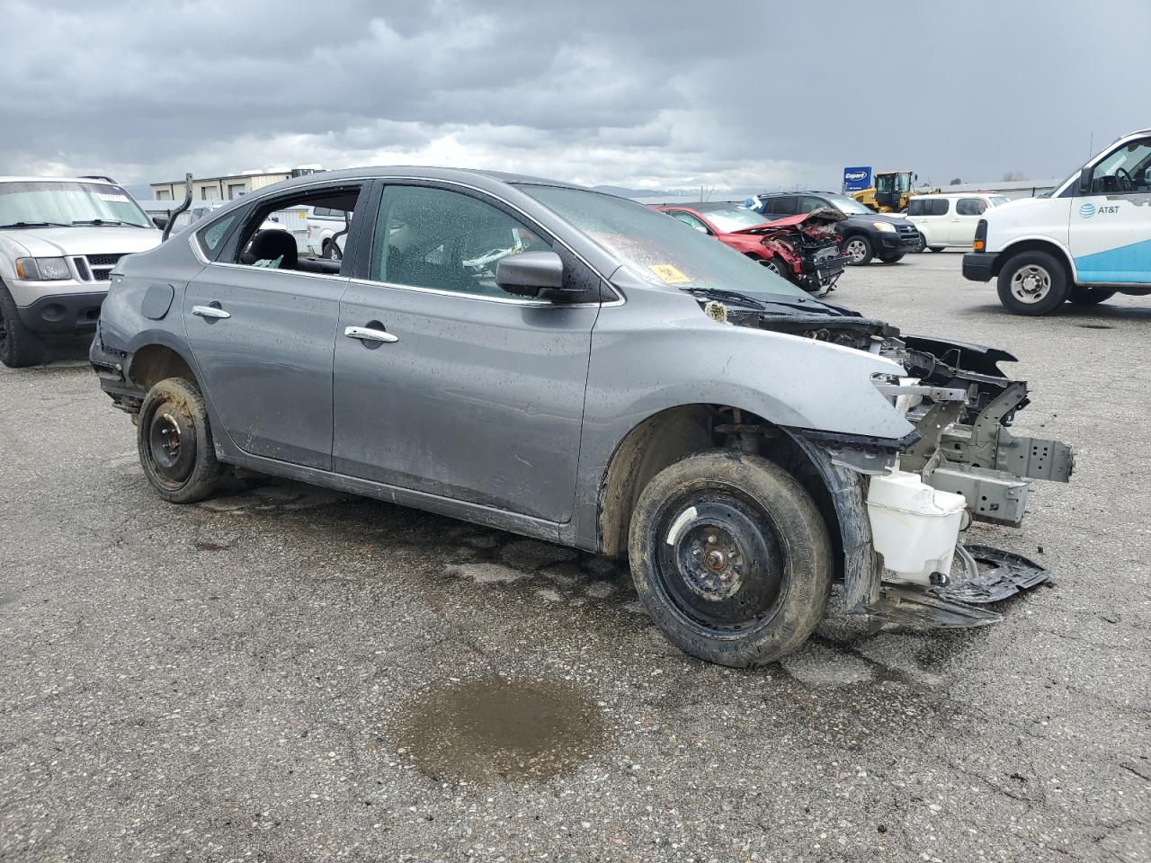 2018 Nissan Sentra VIN 3N1AB7AP1JY302863 Copart auction photo, stripped damage thumbnail 4