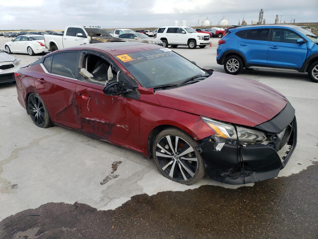 2020 Nissan Altima VIN 1N4BL4CVXLC112036 Copart auction photo, side / front end damage thumbnail 4