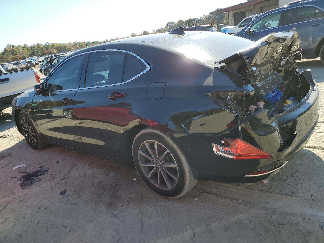 2018 Acura TLX VIN 19UUB1F39JA003057 Copart auction photo, rear end / minor dent/scratches damage thumbnail 2