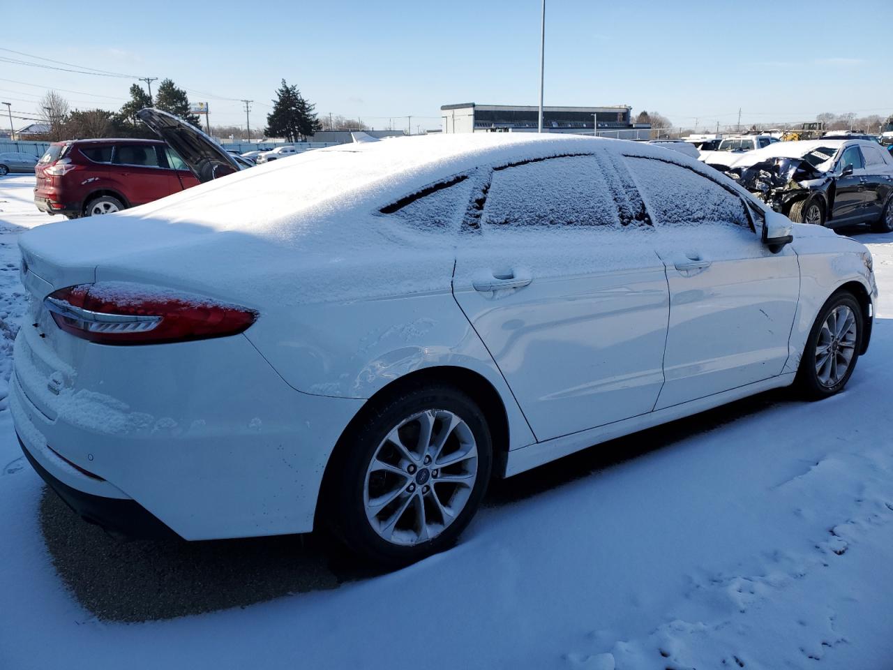 2020 Ford Fusion VIN 3FA6P0HD0LR108125 Copart auction photo, front end damage thumbnail 3