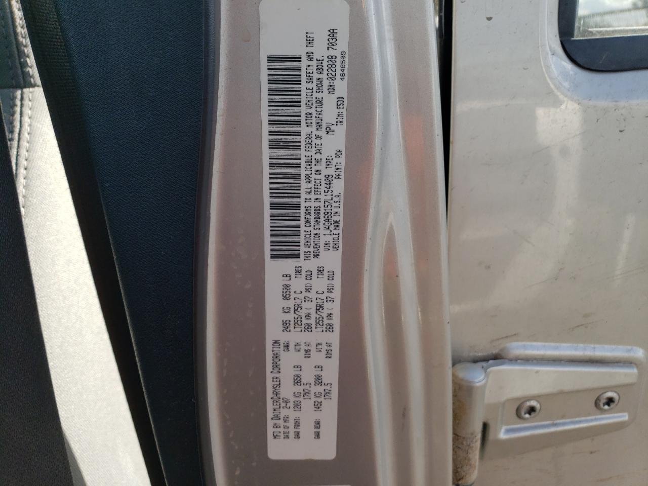 2007 Jeep Wrangler VIN 1J4GA69157L154409 Copart auction photo, front end damage thumbnail 13