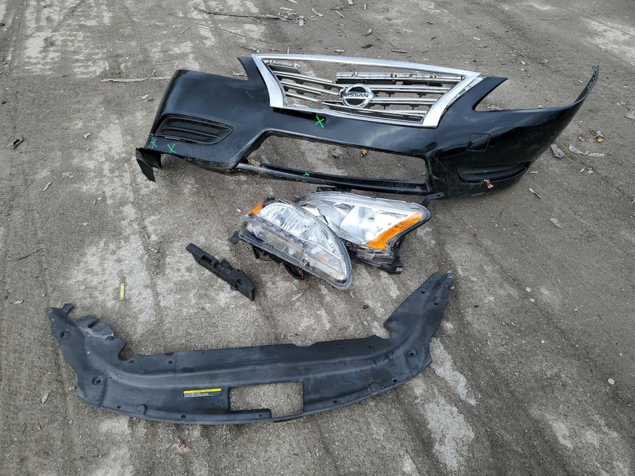 2013 Nissan Sentra VIN 3N1AB7AP1DL641494 Copart auction photo, front end / side damage thumbnail 12
