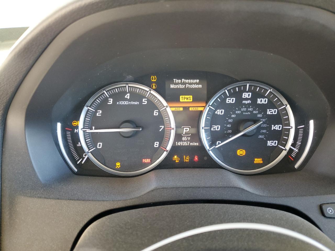 2019 Acura MDX VIN 5J8YD4H35KL001595 Copart auction photo, side damage thumbnail 9