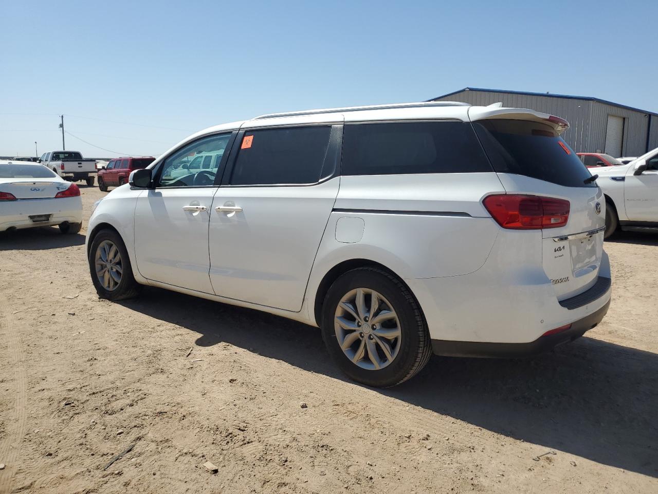 2021 KIA Sedona VIN KNDMB5C11M6673394 Copart auction photo, front end / side damage thumbnail 2