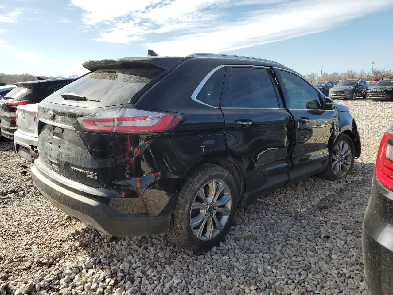 2019 Ford Edge VIN 2FMPK4K96KBC59892 Copart auction photo, front end / undercarriage damage thumbnail 3