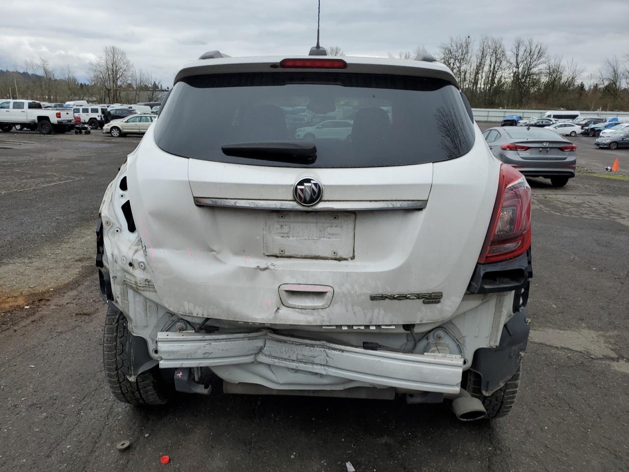 2019 Buick Encore VIN KL4CJGSB8KB705096 Copart auction photo, rear end damage thumbnail 6