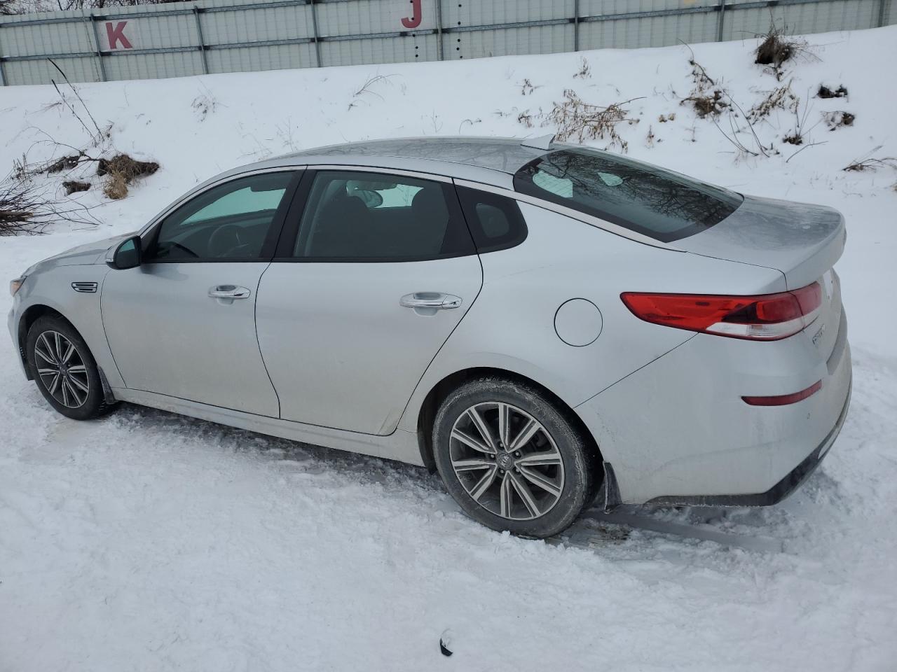 2019 KIA Optima VIN 5XXGT4L34KG374728 Copart auction photo, all over damage thumbnail 2