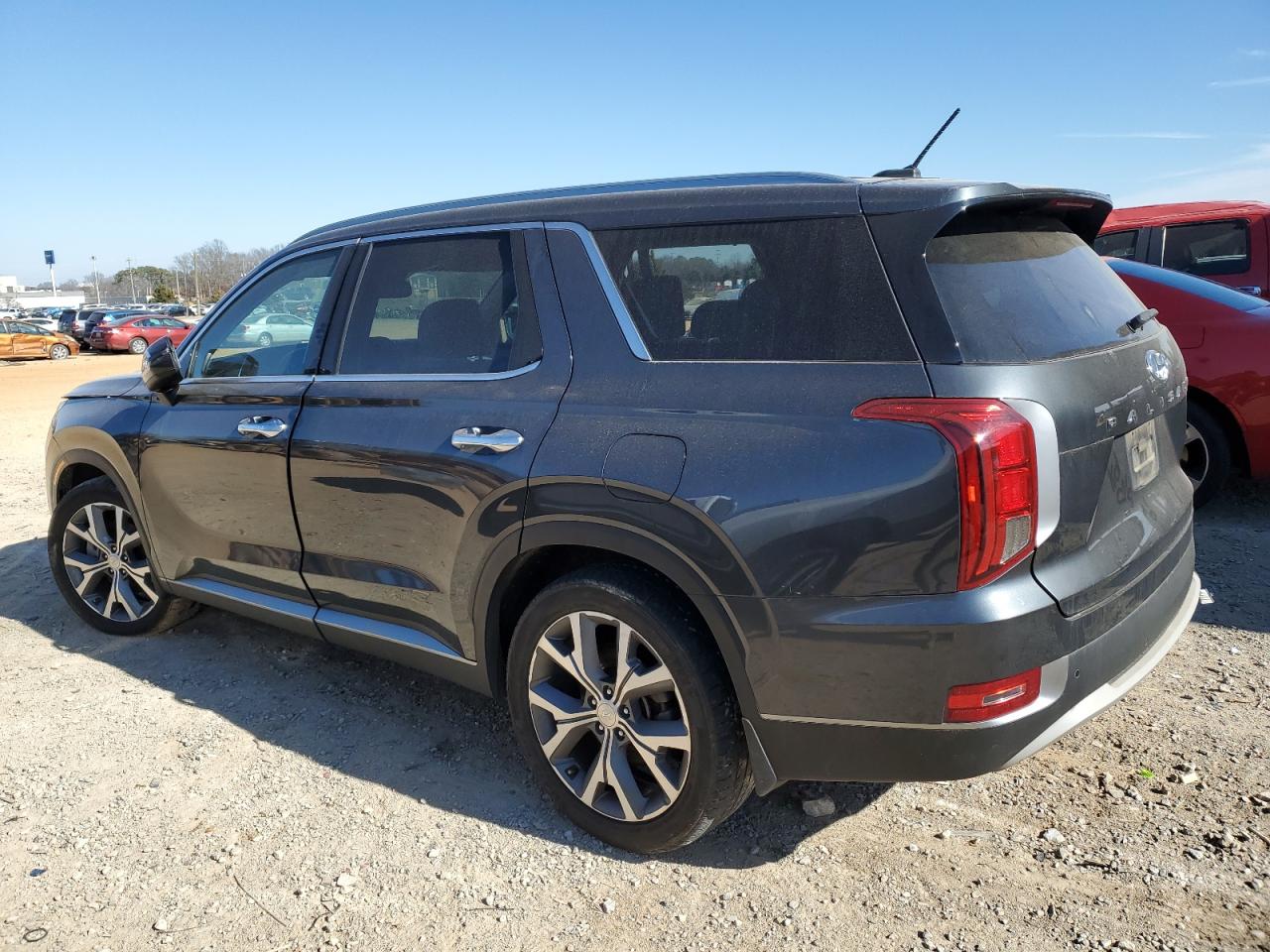 2020 Hyundai Palisade VIN KM8R44HE2LU063435 Copart auction photo, side damage thumbnail 2