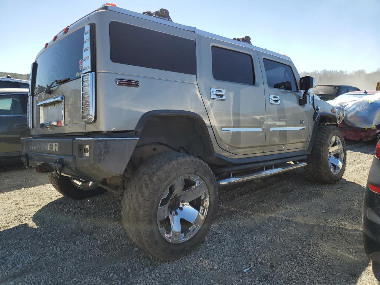 2003 Hummer H2 VIN 5GRGN23U63H143078 Copart auction photo, side damage thumbnail 3