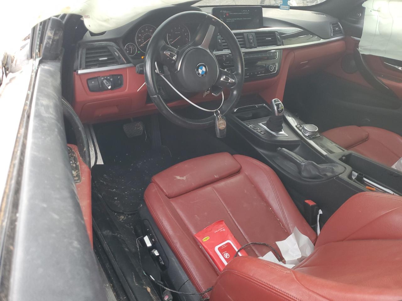 2016 BMW 4er VIN WBA3R5C50GK374062 Copart auction photo, rollover damage thumbnail 8