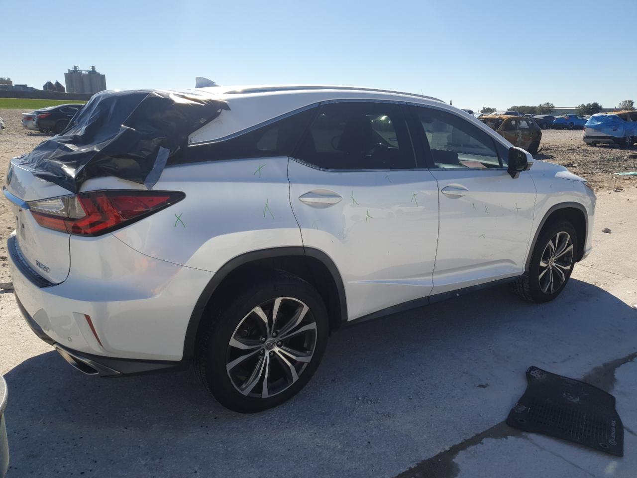 2017 Lexus RX VIN 2T2ZZMCA4HC046307 Copart auction photo, vandalism damage thumbnail 3