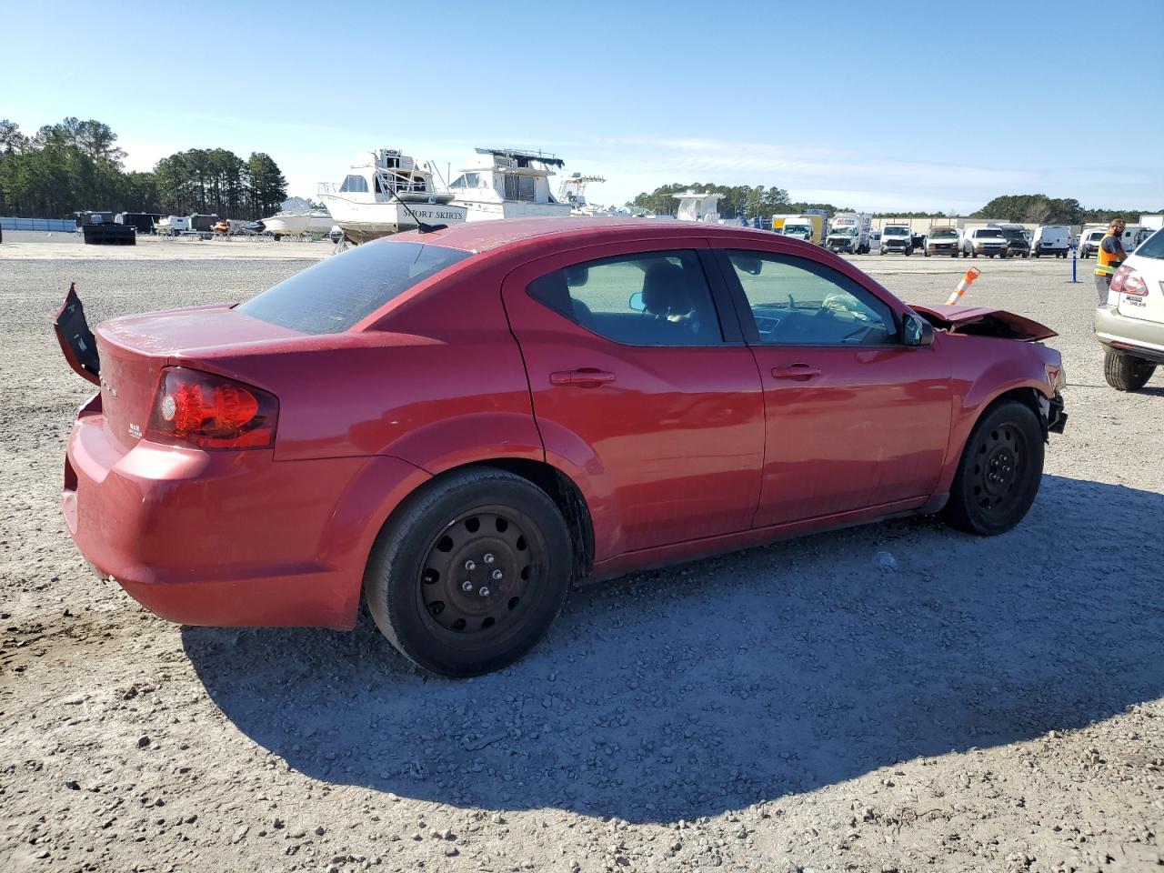 2012 Dodge Avenger VIN 1C3CDZAB1CN211757 Copart auction photo, front end damage thumbnail 3