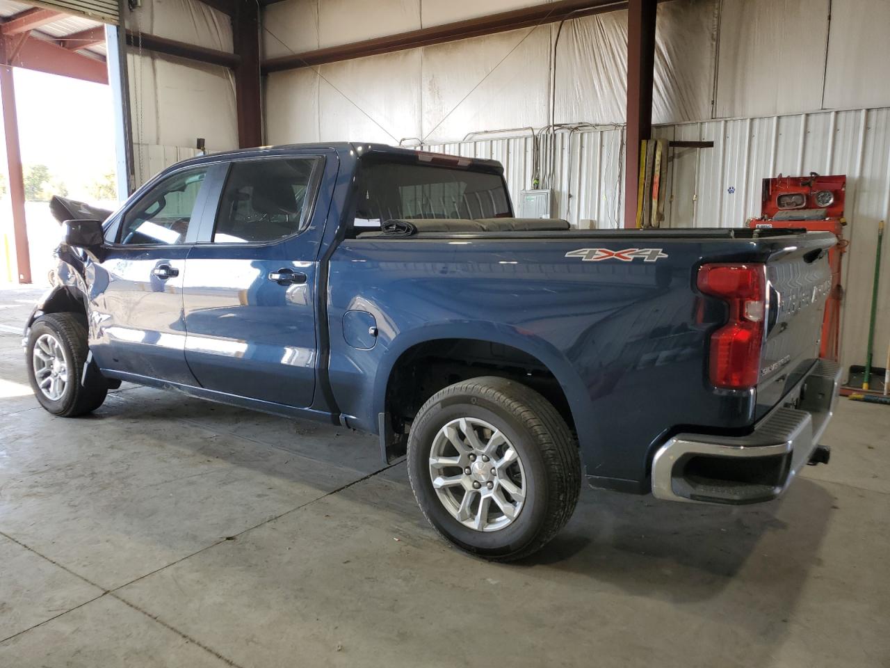 2022 Chevrolet Silverado VIN 1GCPDKEK2NZ628752 Copart auction photo, front end / side damage thumbnail 2