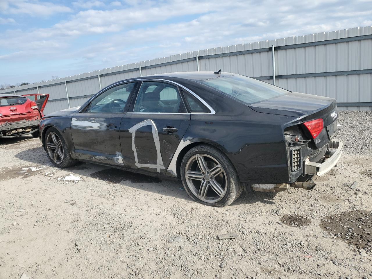 2013 Audi A8 VIN WAUAGAFD3DN001326 Copart auction photo, all over damage thumbnail 2