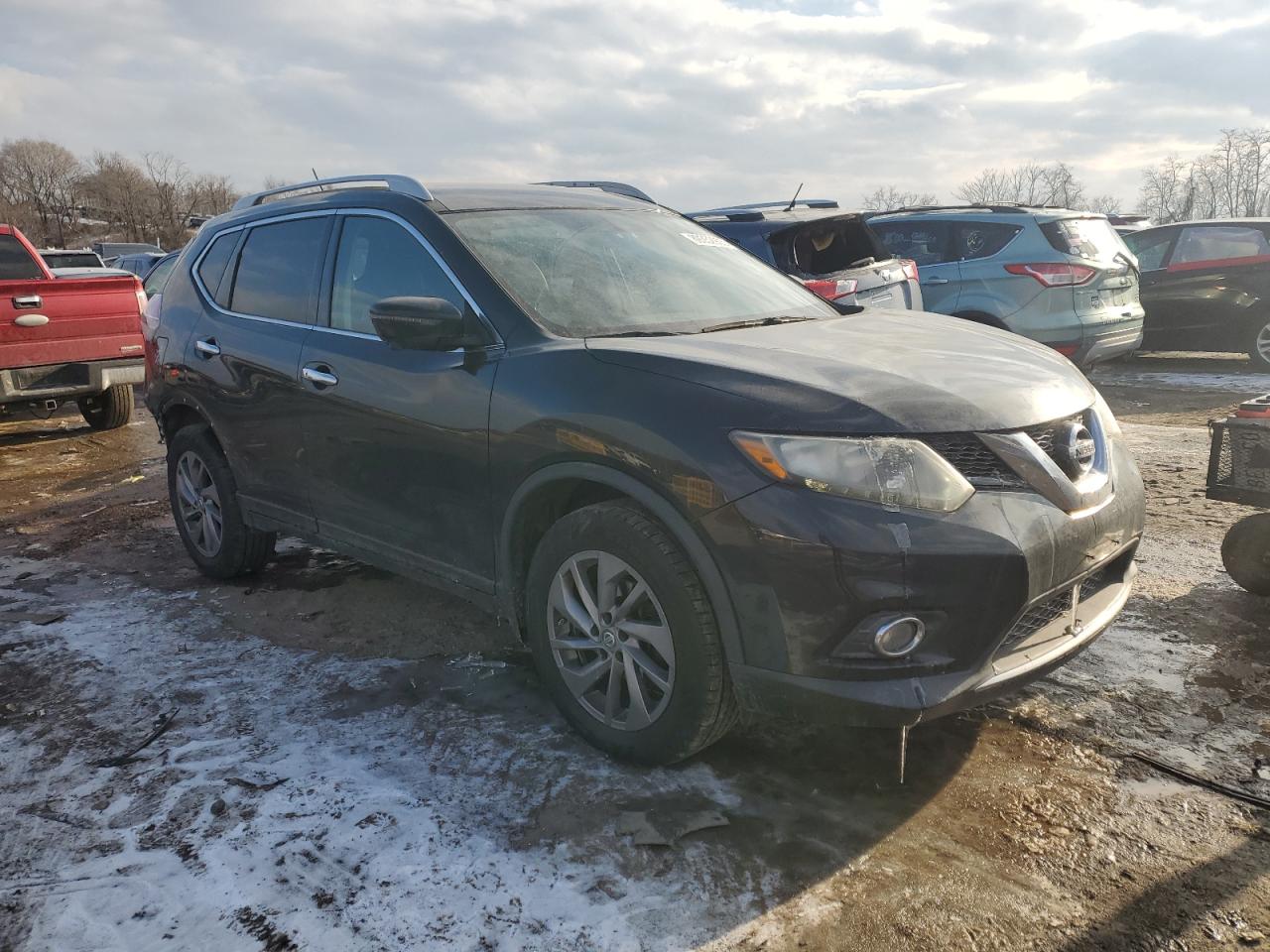 2016 Nissan Rogue VIN 5N1AT2MV9GC739966 Copart auction photo, rear end damage thumbnail 4