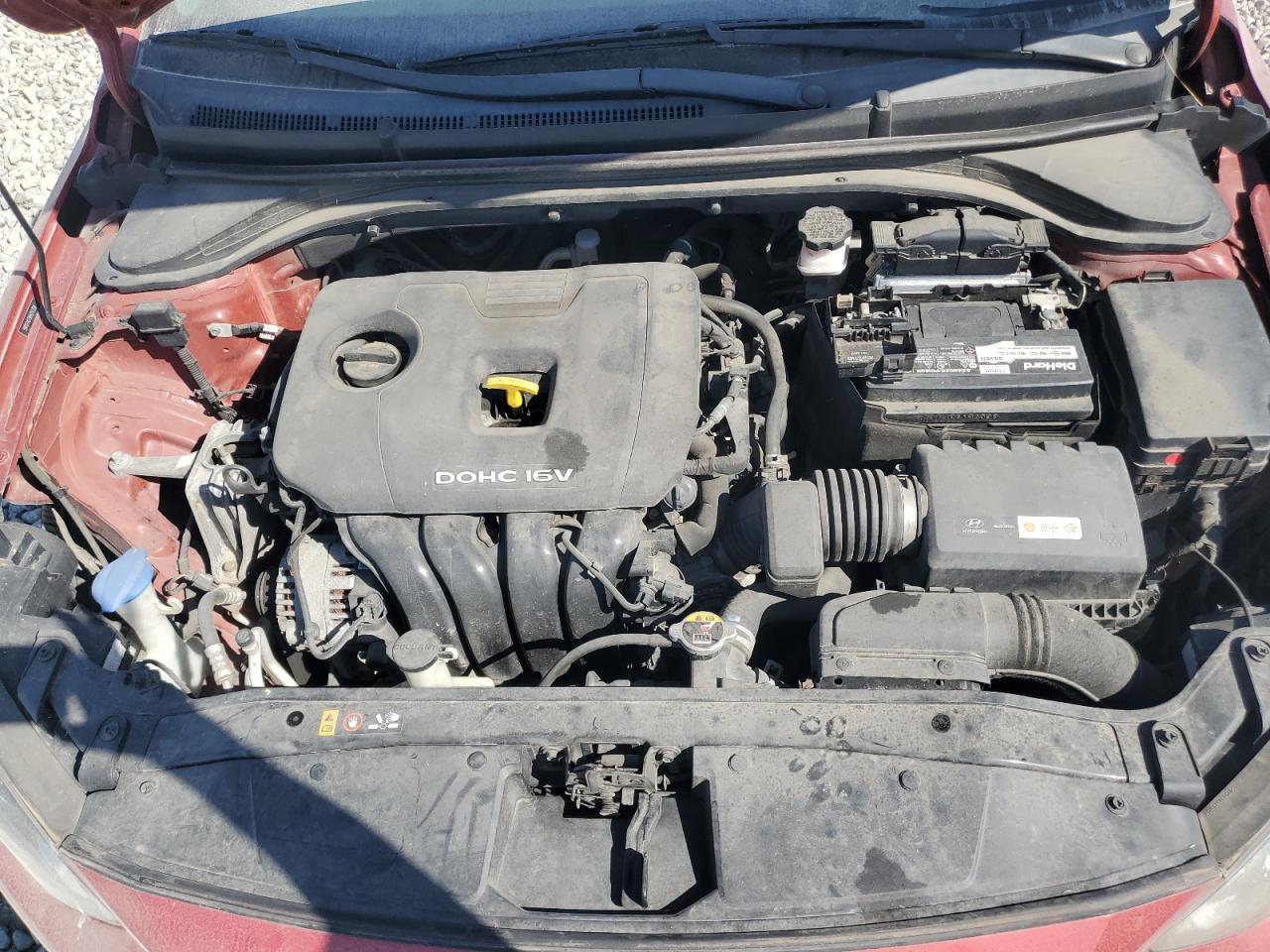 2017 Hyundai Elantra VIN 5NPD74LF9HH211359 Copart auction photo, vandalism damage thumbnail 13