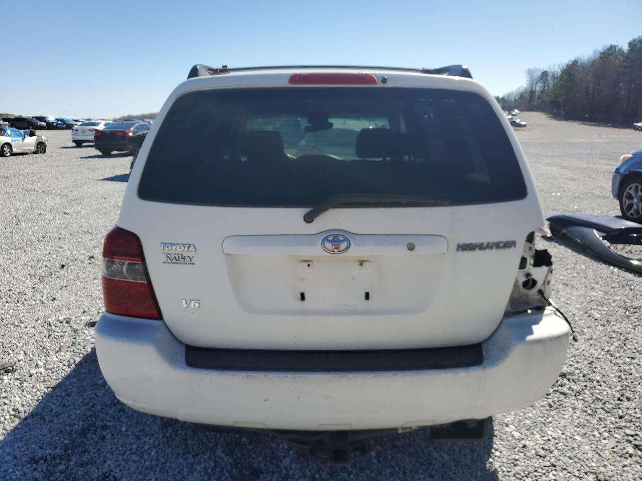 2004 Toyota Highlander VIN JTEGP21A840013321 Copart auction photo, side / side damage thumbnail 6