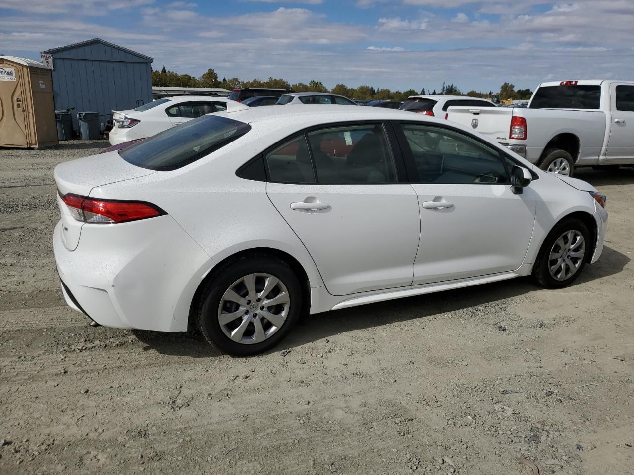 2020 Toyota Corolla VIN JTDEPRAE0LJ093276 Copart auction photo, side damage thumbnail 3
