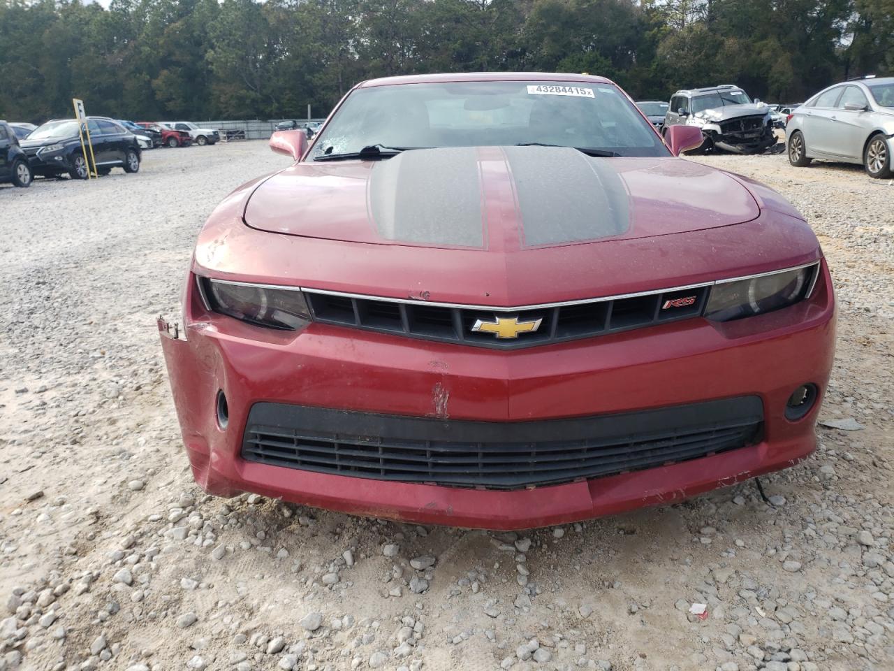 2015 Chevrolet Camaro VIN 2G1FF1E33F9242130 Copart auction photo, front end / side damage thumbnail 5