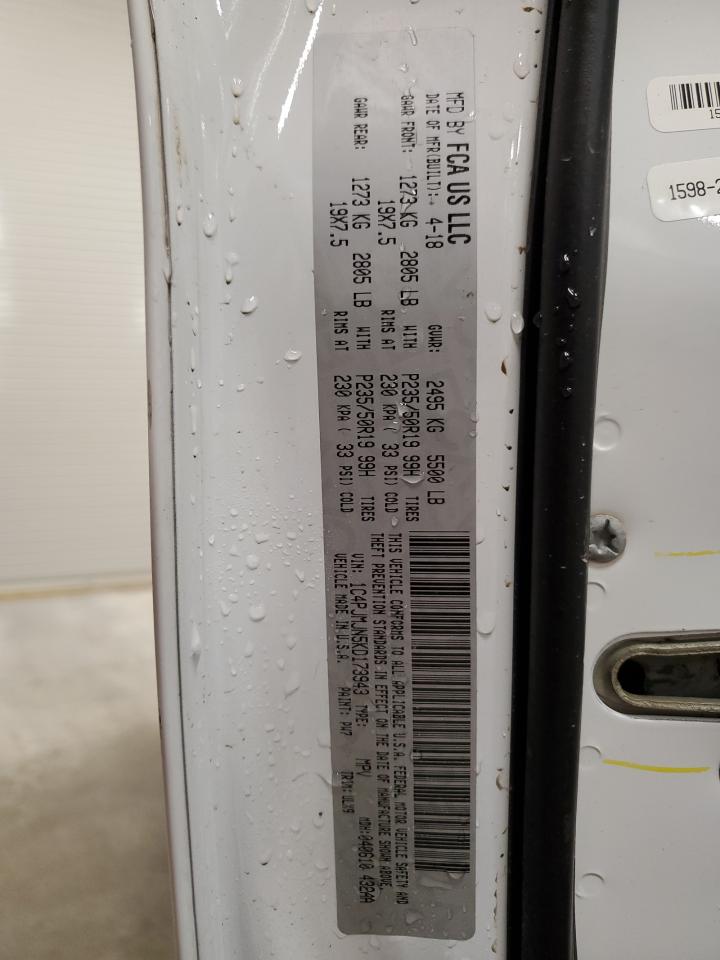 2019 Jeep Cherokee VIN 1C4PJMJN5KD173943 Copart auction photo, rollover damage thumbnail 15
