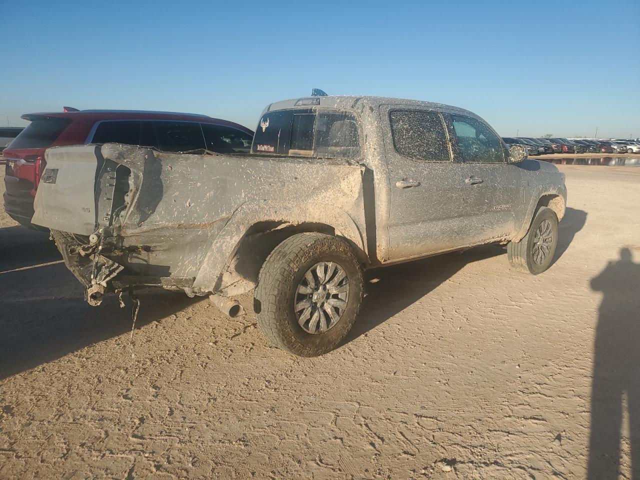 2021 Toyota Tacoma VIN 3TMGZ5AN3MM393989 Copart auction photo, rear end damage thumbnail 3