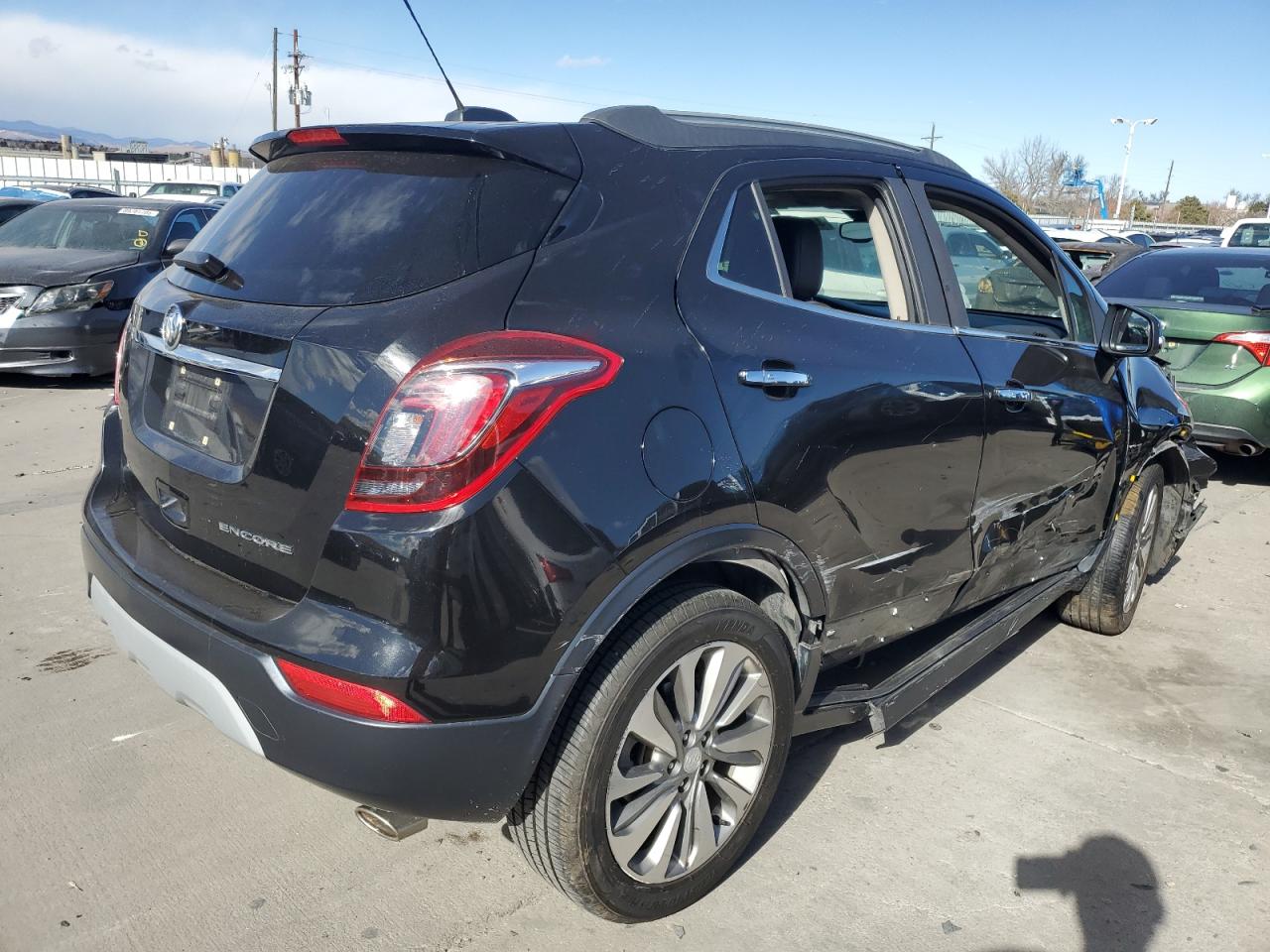 2019 Buick Encore VIN KL4CJASB0KB701153 Copart auction photo, side / front end damage thumbnail 3