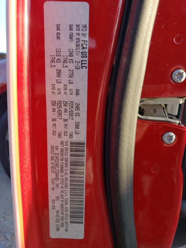 2018 Dodge Journey VIN 3C4PDCAB2JT294493 Copart auction photo, front end / minor dent/scratches damage thumbnail 13