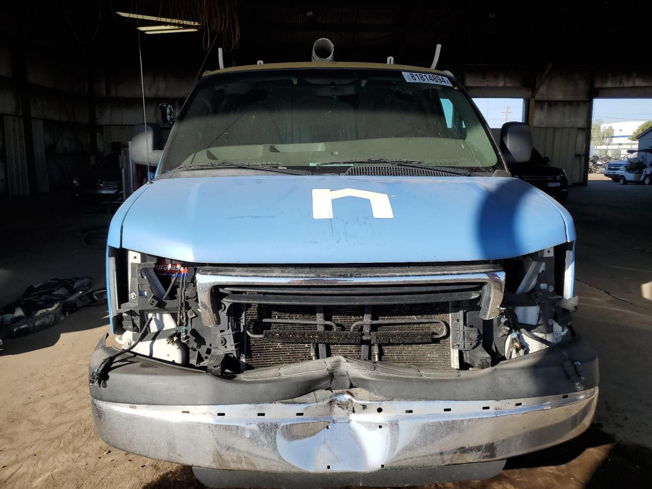 2015 GMC Savana VIN 1GTW7FCF9F1904313 Copart auction photo, front end / rear end damage thumbnail 5