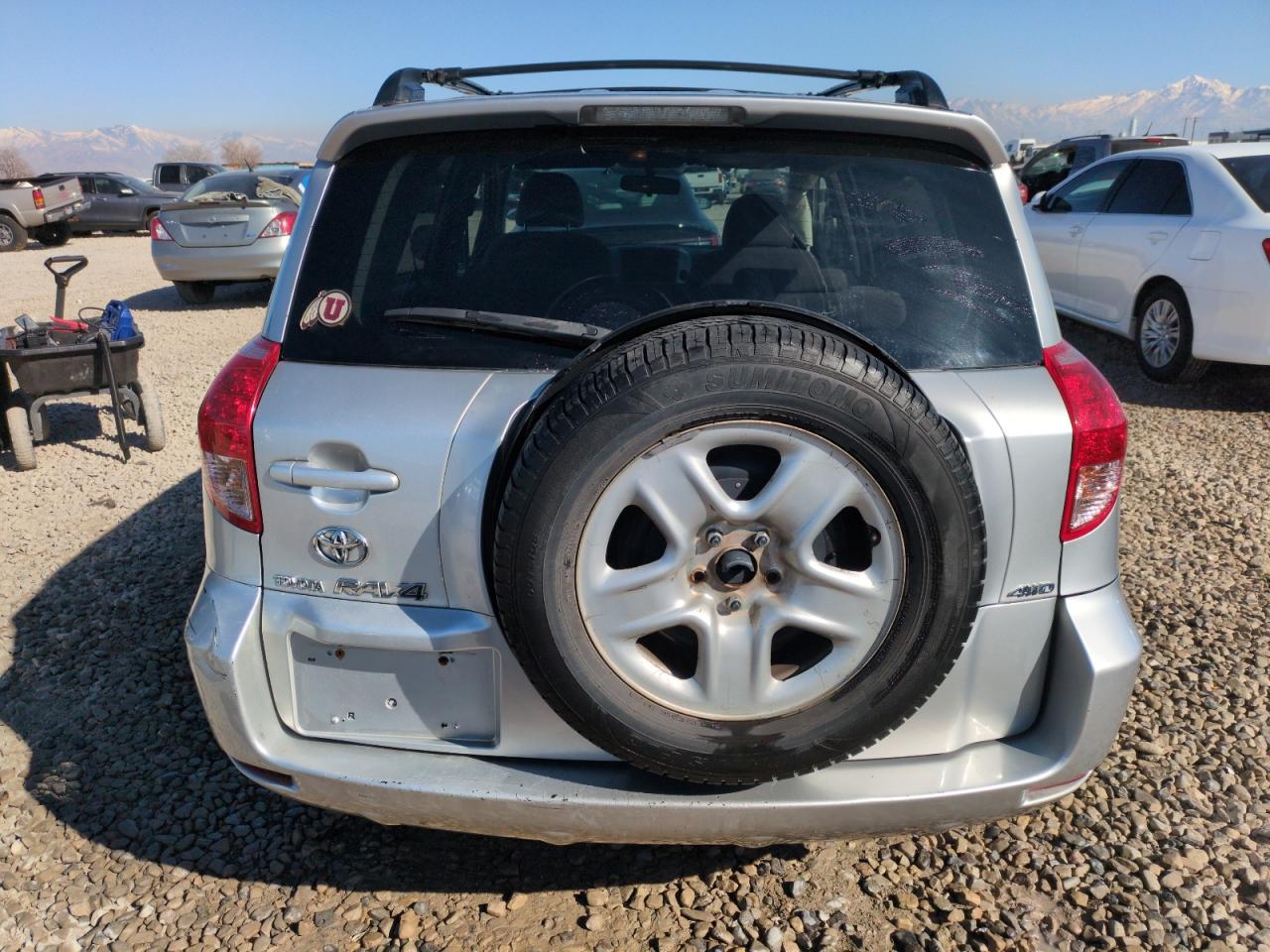 2008 Toyota RAV 4 VIN JTMBD33V985187100 Copart auction photo, front end / side damage thumbnail 6