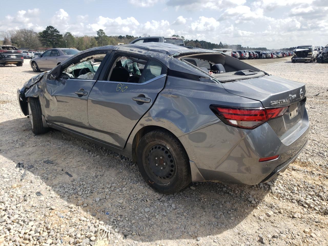 2022 Nissan Sentra VIN 3N1AB8BV3NY279031 Copart auction photo, rollover damage thumbnail 2