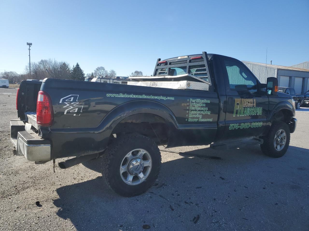 2014 Ford F350 VIN 1FTRF3B69EEB59330 Copart auction photo, front end / rear end damage thumbnail 3