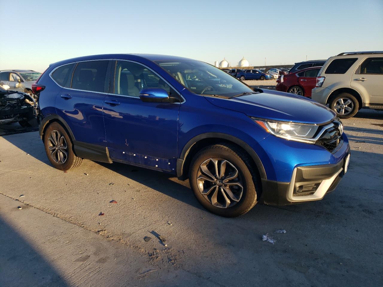 2021 Honda CR-V VIN 7FARW1H53ME003546 Copart auction photo, all over / rear end damage thumbnail 4
