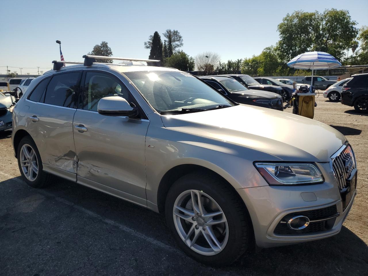 2017 Audi Q5 VIN WA1W7AFP6HA044259 Copart auction photo, side damage thumbnail 4