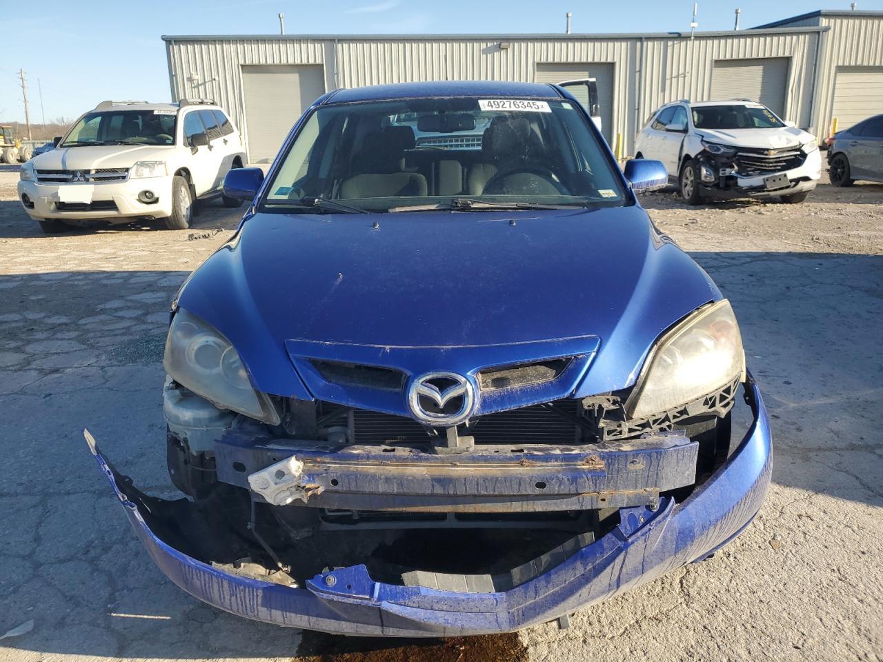 2007 Mazda 3 VIN JM1BK343471653802 Copart auction photo, front end / mechanical damage thumbnail 5