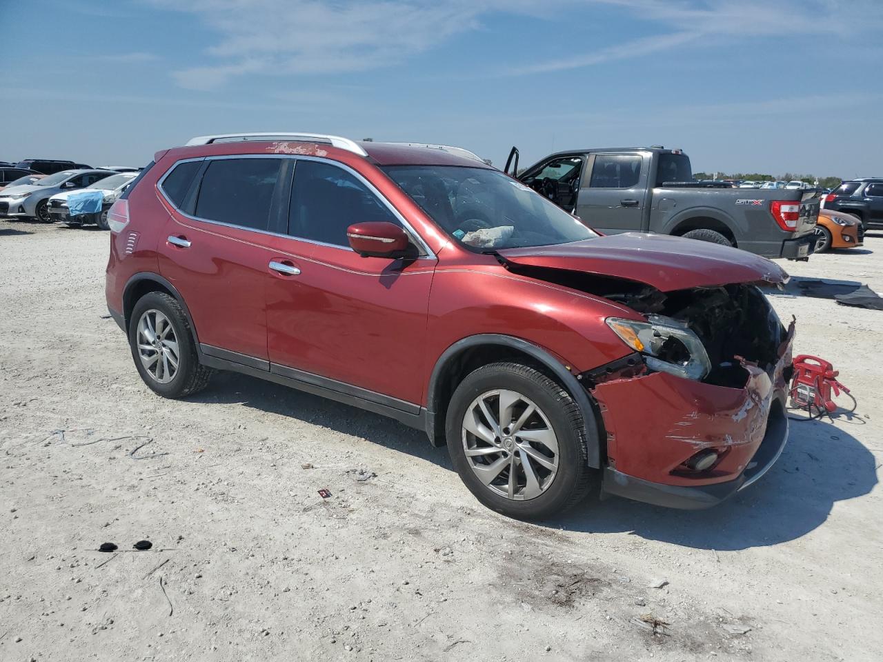 2015 Nissan Rogue VIN 5N1AT2MT3FC761801 Copart auction photo, front end damage thumbnail 4