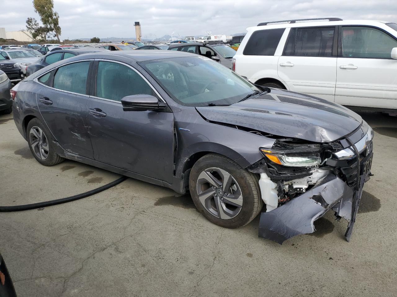 2019 Honda Insight VIN 19XZE4F52KE030033 Copart auction photo, all over damage thumbnail 4