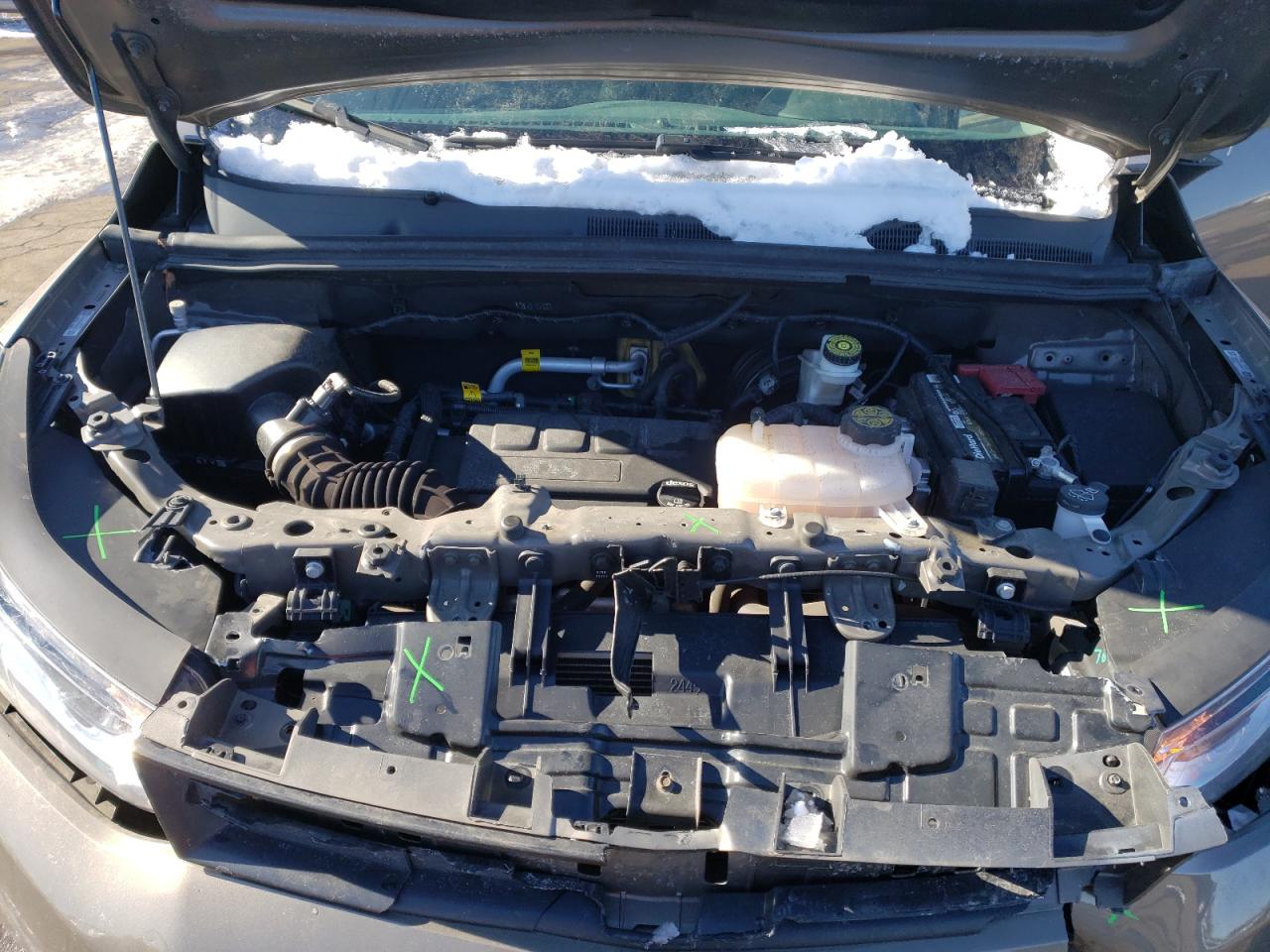 2021 Chevrolet Trax VIN KL7CJNSB1MB318383 Copart auction photo, front end / side damage thumbnail 13