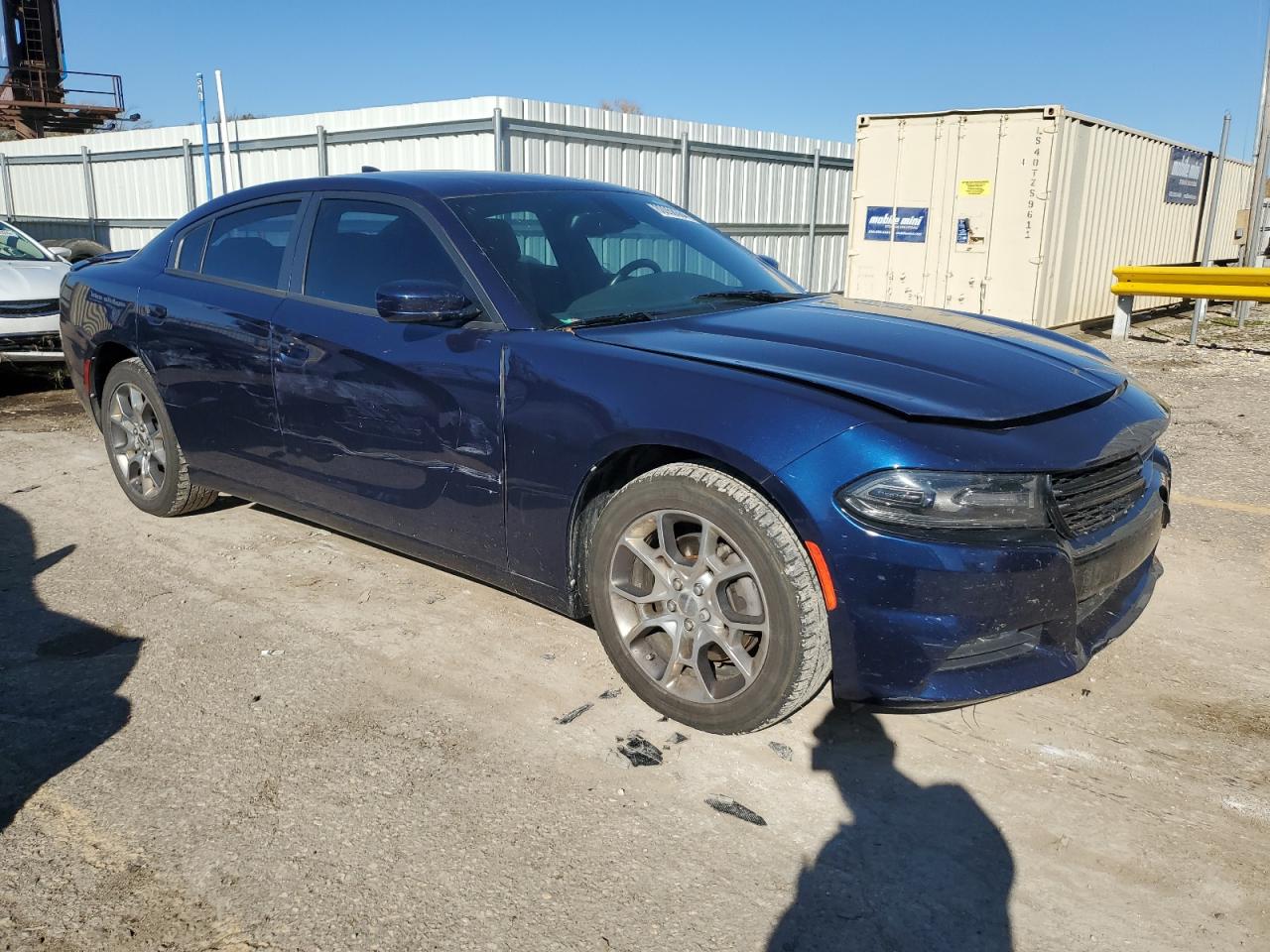 2015 Dodge Charger VIN 2C3CDXJG4FH929381 Copart auction photo, side / front end damage thumbnail 4