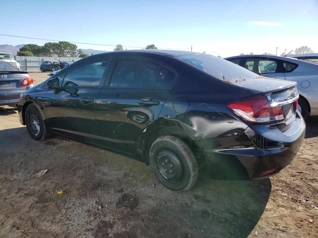 2015 Honda Civic VIN 19XFB2F5XFE298737 Copart auction photo, all over damage thumbnail 2