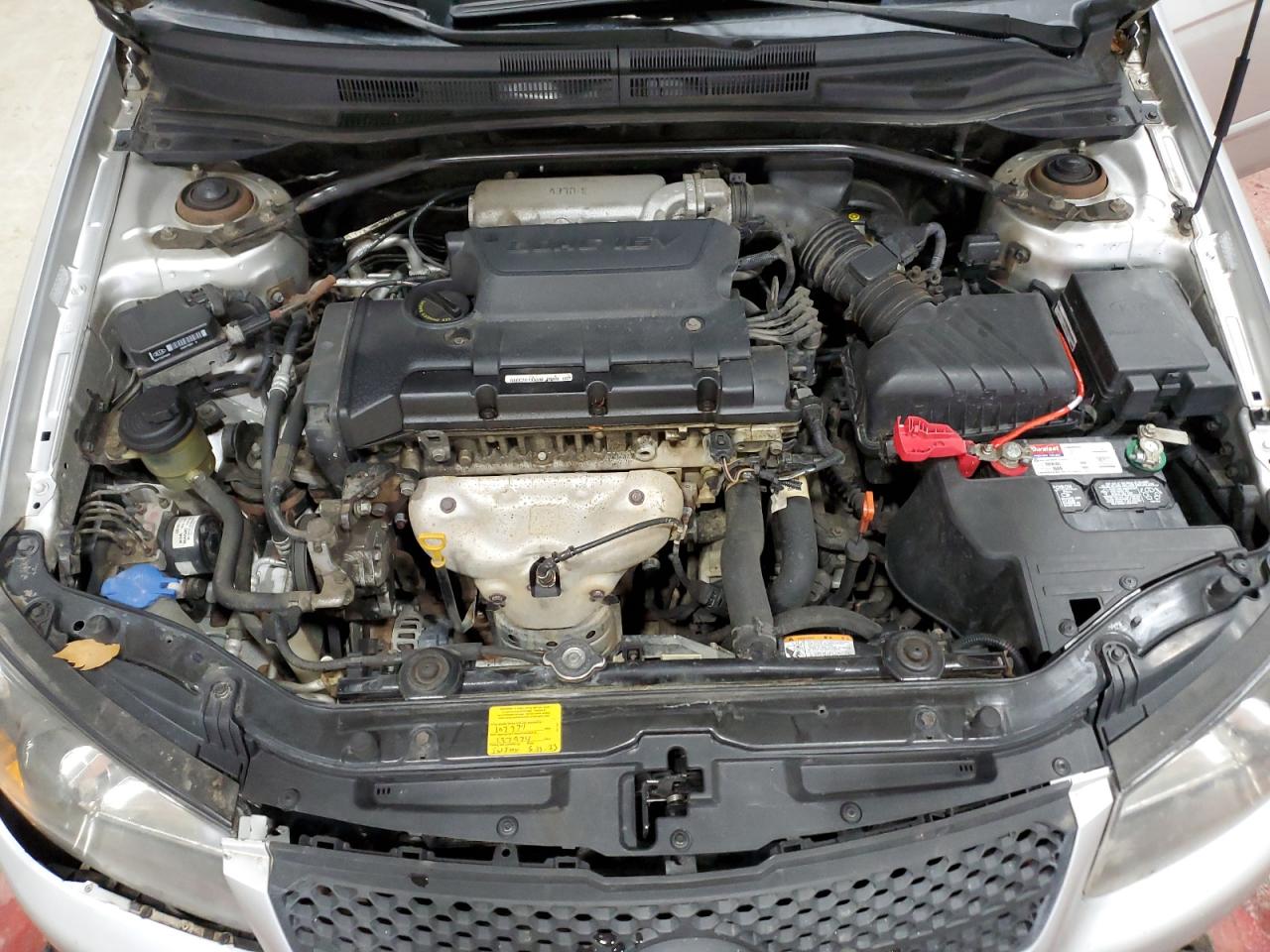 2008 KIA Spectra VIN KNAFE161085012047 Copart auction photo, front end damage thumbnail 11