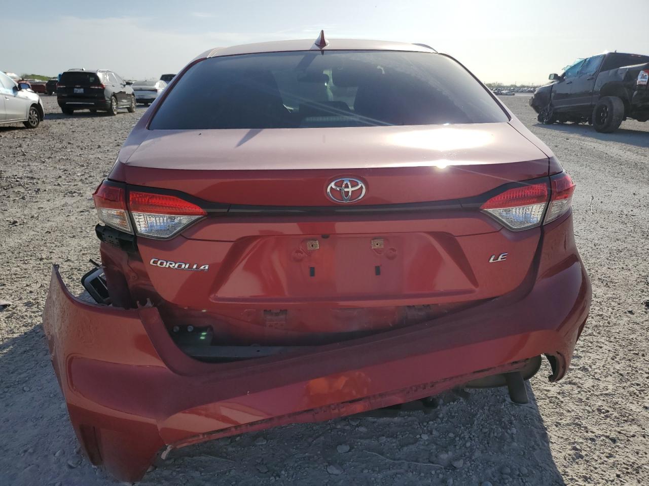 2021 Toyota Corolla VIN JTDEPMAE6MJ123384 Copart auction photo, rear end / side damage thumbnail 6